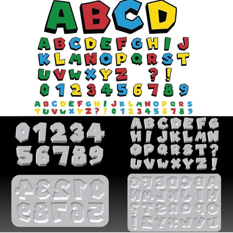 Mario Themed Alphabet and Numbers